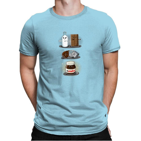 Hazelnut Fusion - Mens Premium T-Shirts RIPT Apparel Small / Light Blue