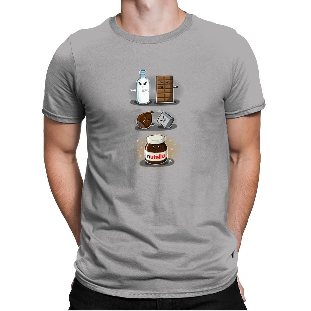 Hazelnut Fusion - Mens Premium T-Shirts RIPT Apparel Small / Light Grey