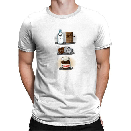 Hazelnut Fusion - Mens Premium T-Shirts RIPT Apparel Small / White