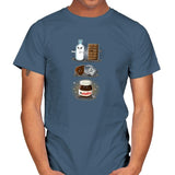 Hazelnut Fusion - Mens T-Shirts RIPT Apparel Small / Indigo Blue
