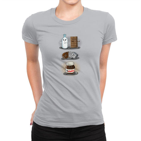 Hazelnut Fusion - Womens Premium T-Shirts RIPT Apparel Small / Heather Grey