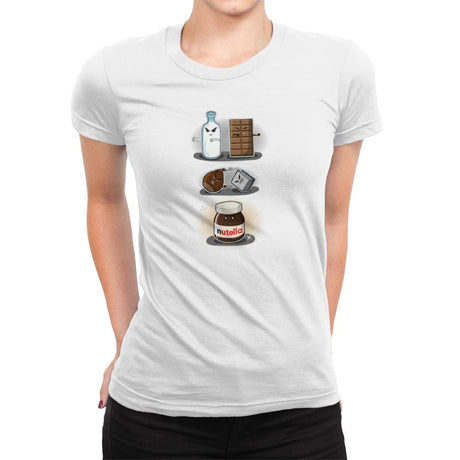 Hazelnut Fusion - Womens Premium T-Shirts RIPT Apparel Small / White