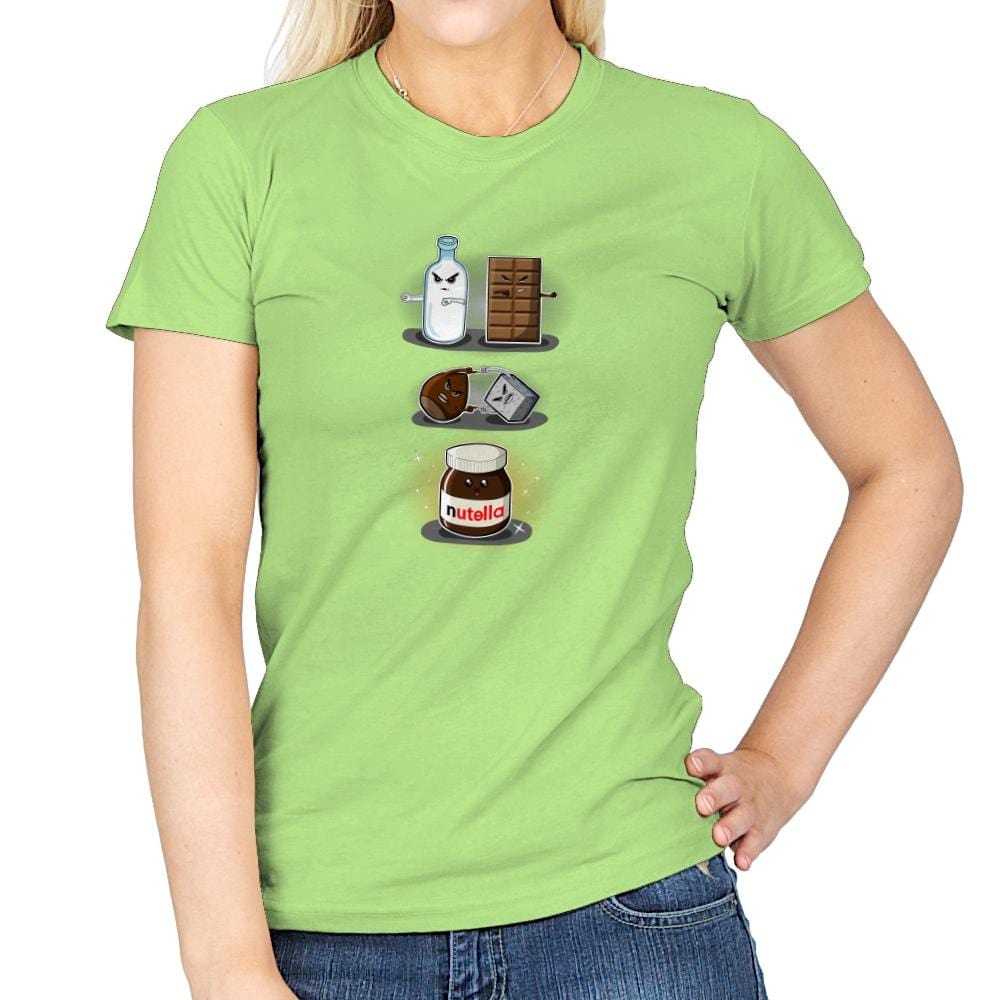 Hazelnut Fusion - Womens T-Shirts RIPT Apparel Small / Mint Green