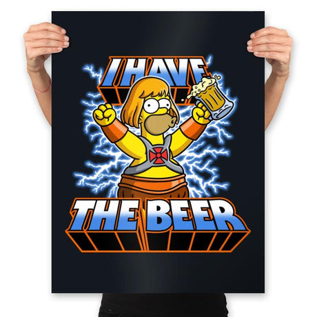 He-Beer - Prints Posters RIPT Apparel 18x24 / Black