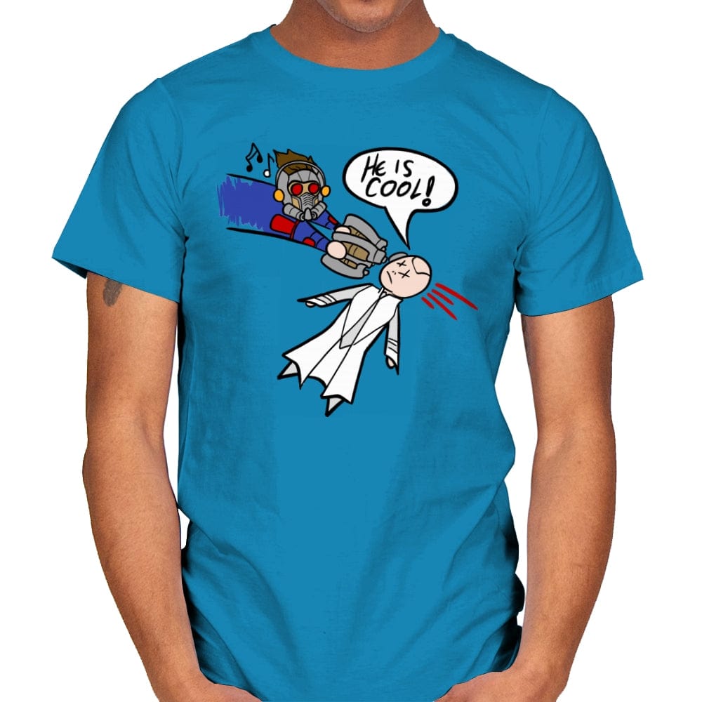 He is Cool - Mens T-Shirts RIPT Apparel Small / Sapphire