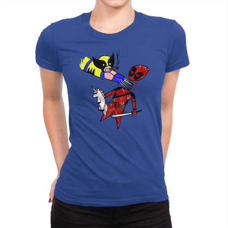 He Loves Me - Womens Premium T-Shirts RIPT Apparel Small / Royal