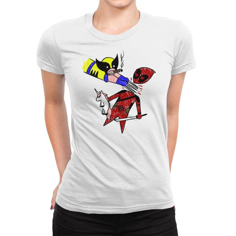 He Loves Me - Womens Premium T-Shirts RIPT Apparel Small / White