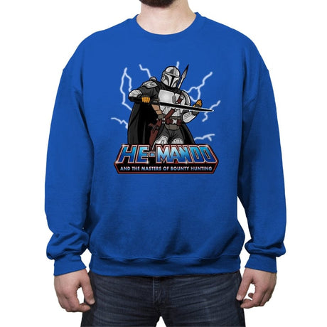 He-Mando Remix - Crew Neck Sweatshirt Crew Neck Sweatshirt RIPT Apparel Small / Royal