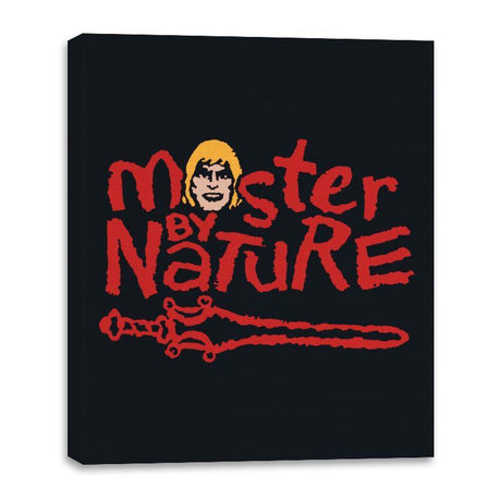 He-Master By Nature - Canvas Wraps Canvas Wraps RIPT Apparel 16x20 / Black