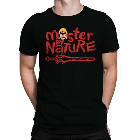 He-Master By Nature - Mens Premium T-Shirts RIPT Apparel Small / Black
