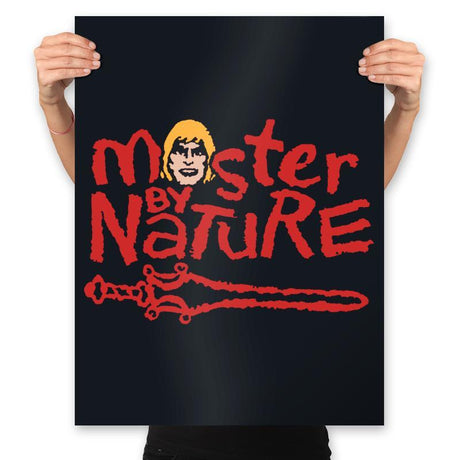 He-Master By Nature - Prints Posters RIPT Apparel 18x24 / Black