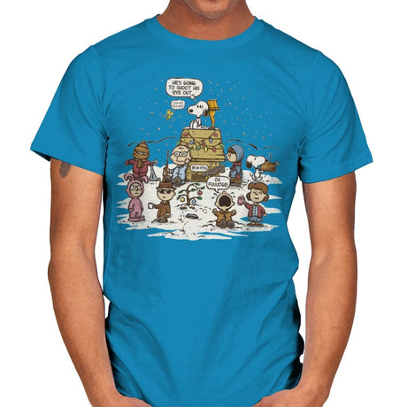 He's Going to Shoot His Eye Out! - Mens T-Shirts RIPT Apparel Small / Sapphire