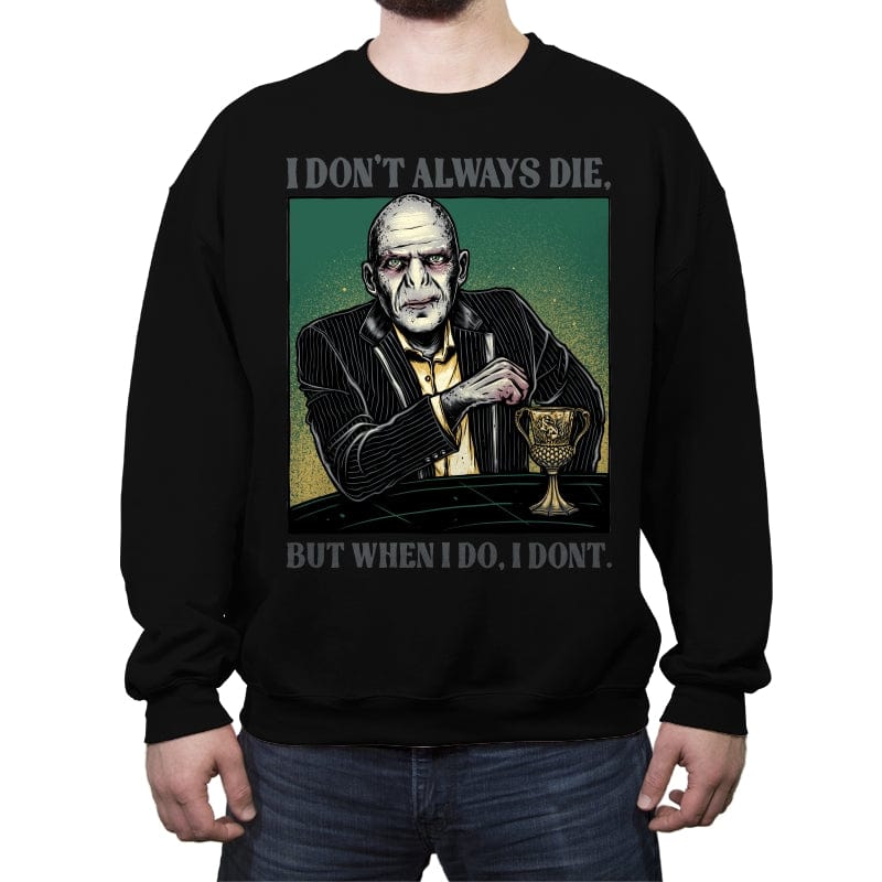 He Who Must Not Be Named - Crew Neck Sweatshirt Crew Neck Sweatshirt RIPT Apparel Small / Black