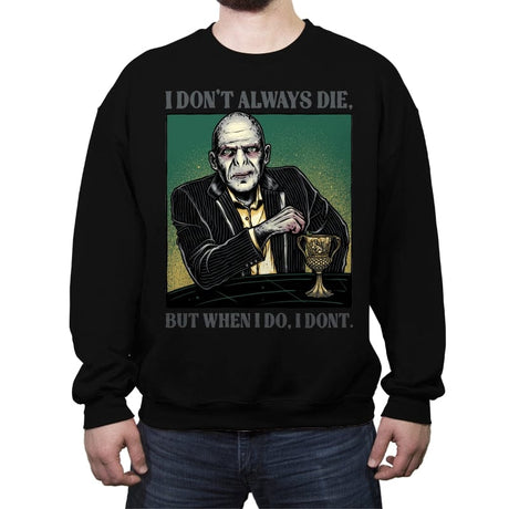 He Who Must Not Be Named - Crew Neck Sweatshirt Crew Neck Sweatshirt RIPT Apparel Small / Black