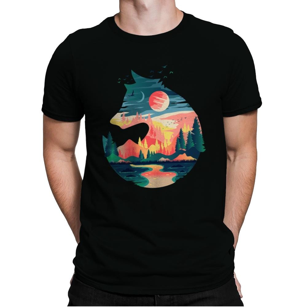 Head On Nature - Mens Premium T-Shirts RIPT Apparel Small / Black