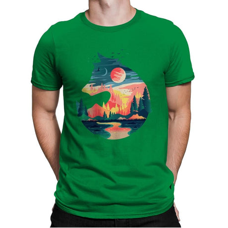 Head On Nature - Mens Premium T-Shirts RIPT Apparel Small / Kelly