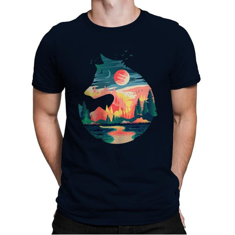 Head On Nature - Mens Premium T-Shirts RIPT Apparel Small / Midnight Navy