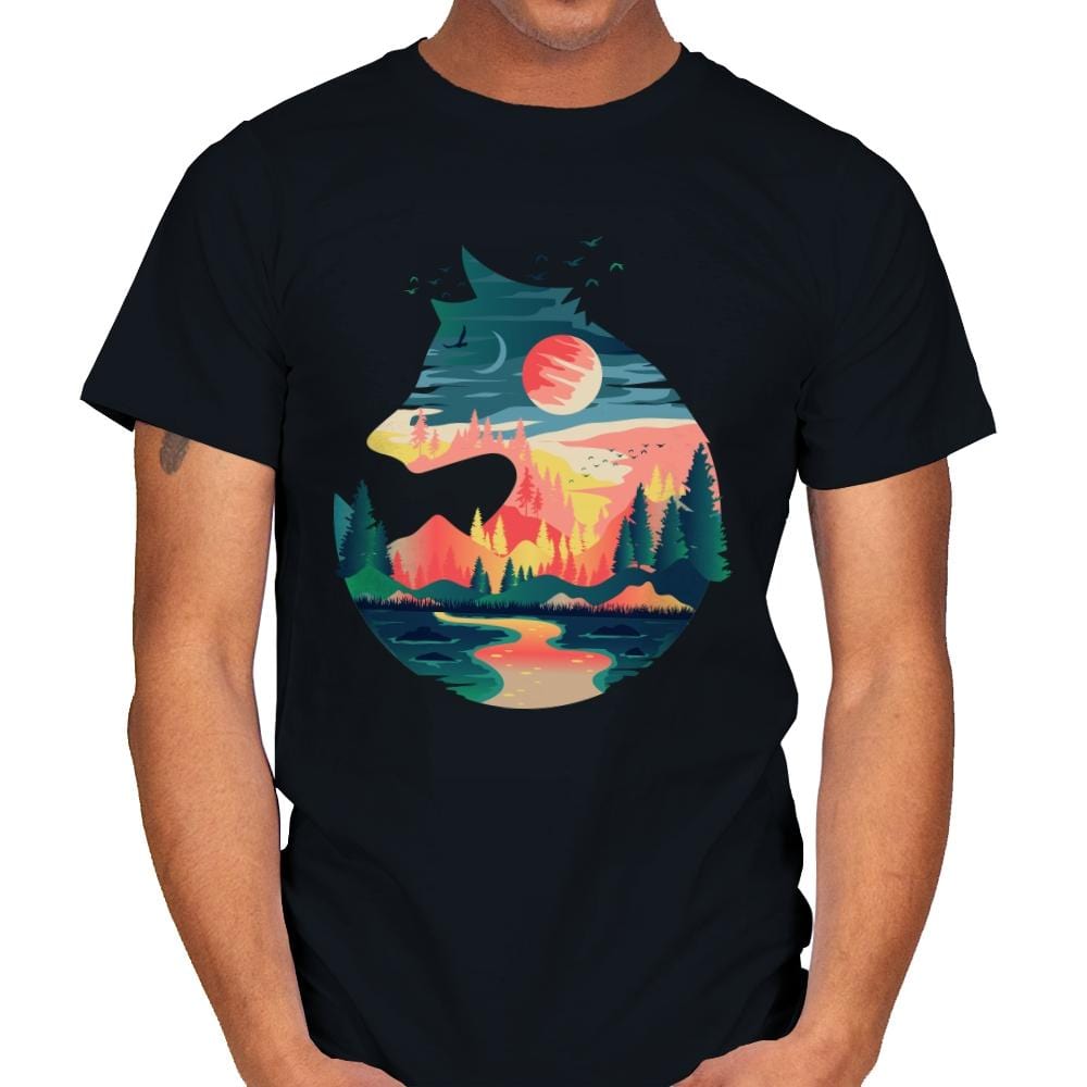 Head On Nature - Mens T-Shirts RIPT Apparel Small / Black