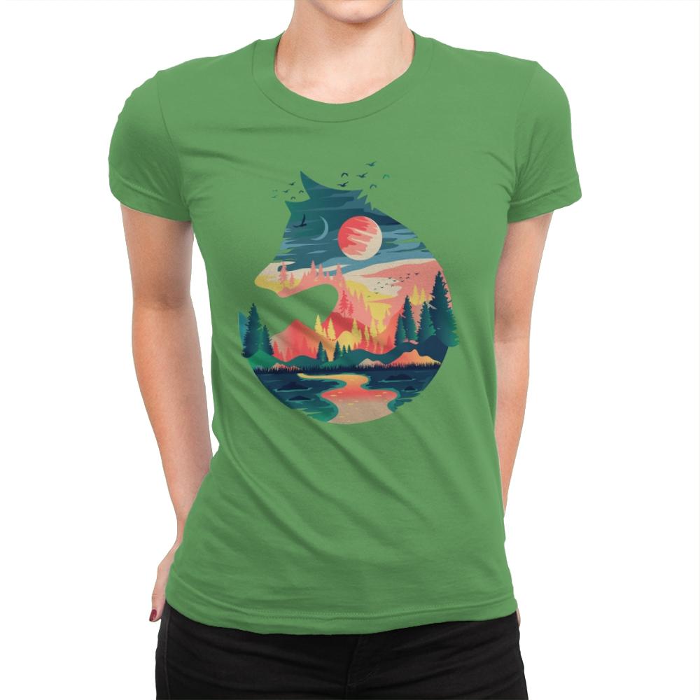 Head On Nature - Womens Premium T-Shirts RIPT Apparel Small / Kelly