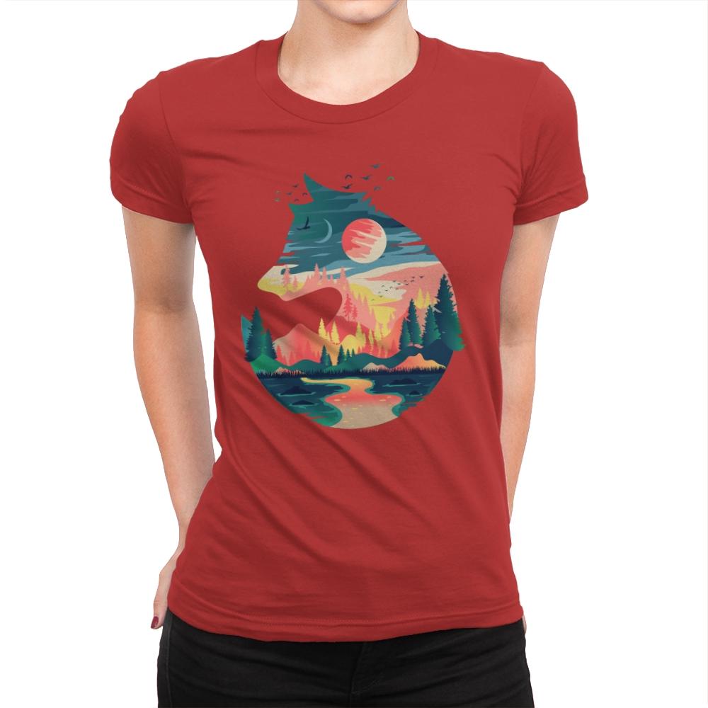 Head On Nature - Womens Premium T-Shirts RIPT Apparel Small / Red