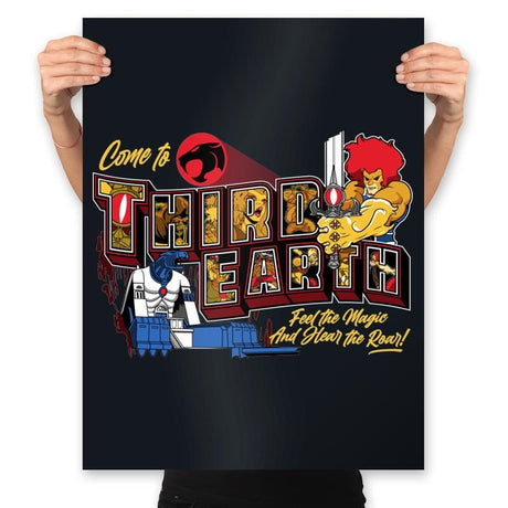 Hear the Roar at Third Earth - Prints Posters RIPT Apparel 18x24 / Black