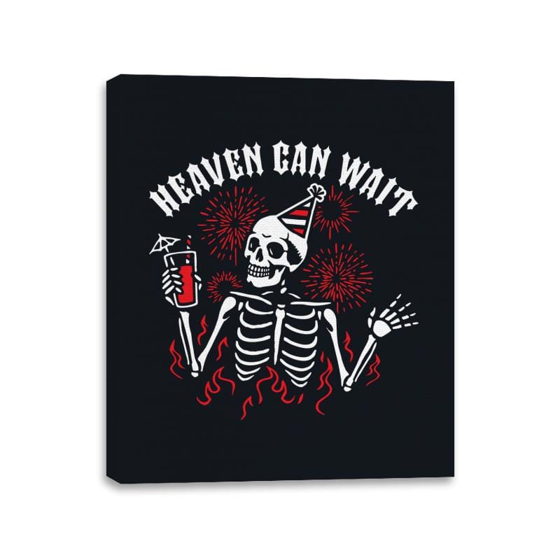 Heaven Can Wait - Canvas Wraps Canvas Wraps RIPT Apparel 11x14 / Black