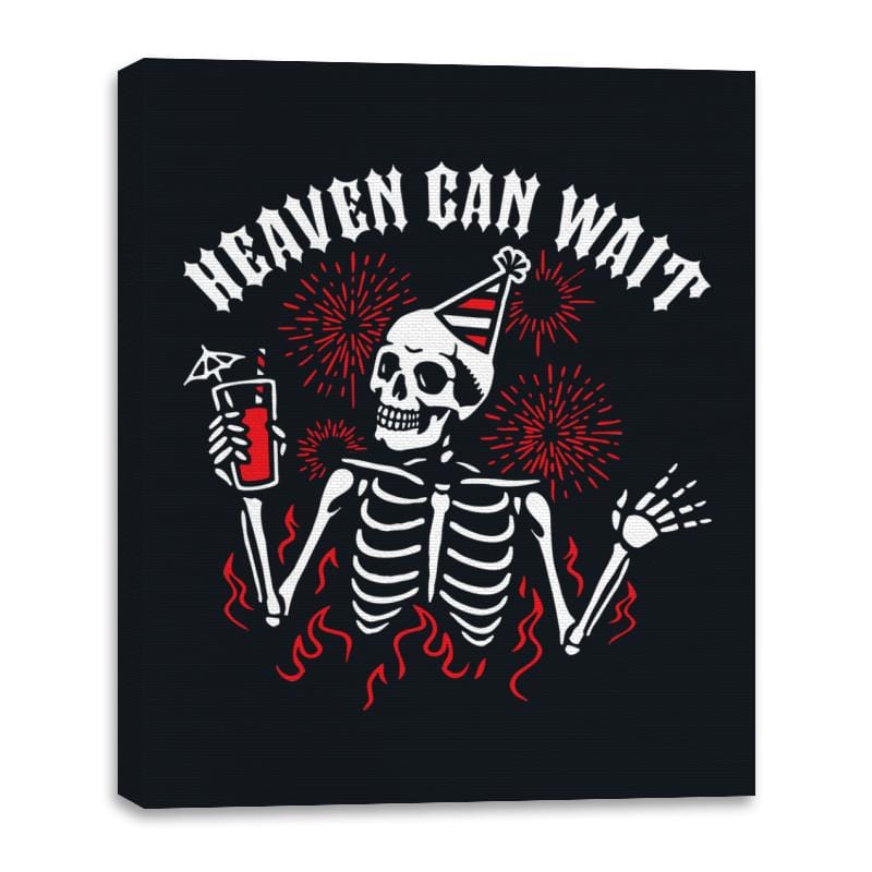 Heaven Can Wait - Canvas Wraps Canvas Wraps RIPT Apparel 16x20 / Black