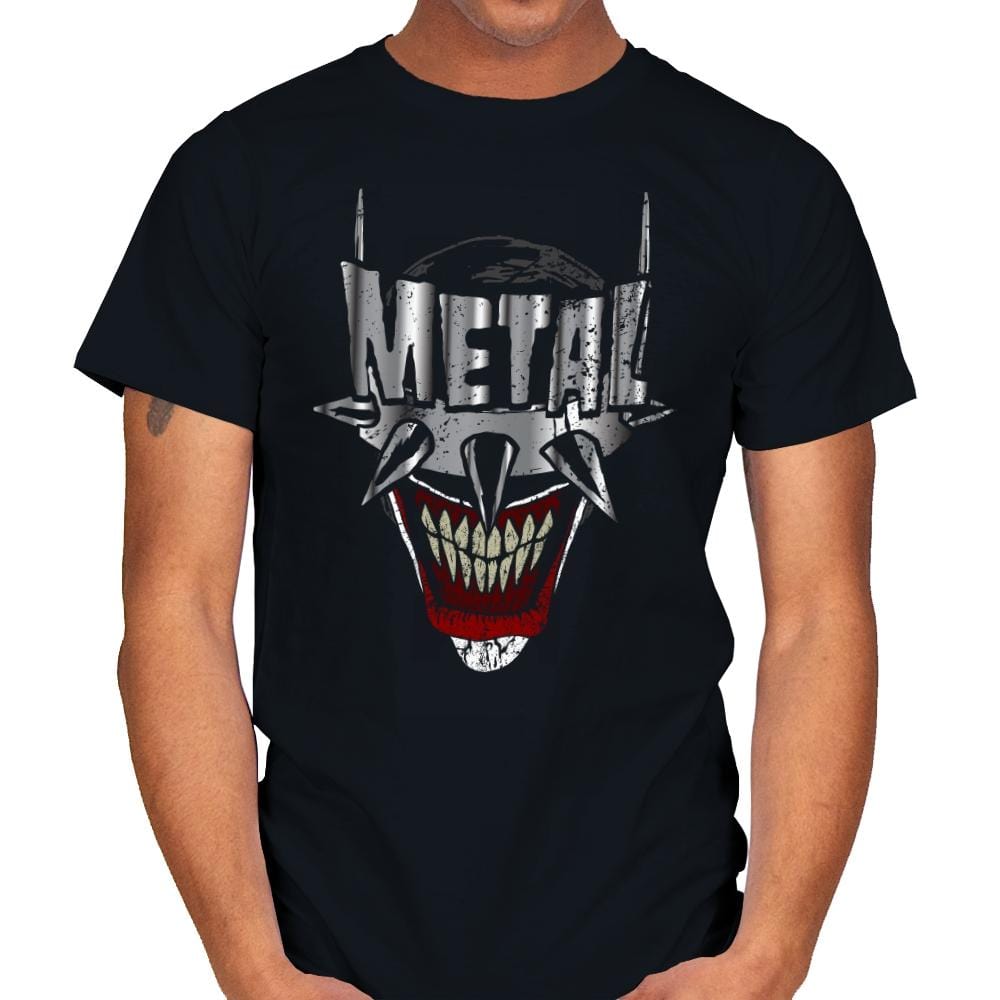 Heavy Metal Bat Laughs - Mens T-Shirts RIPT Apparel Small / Black