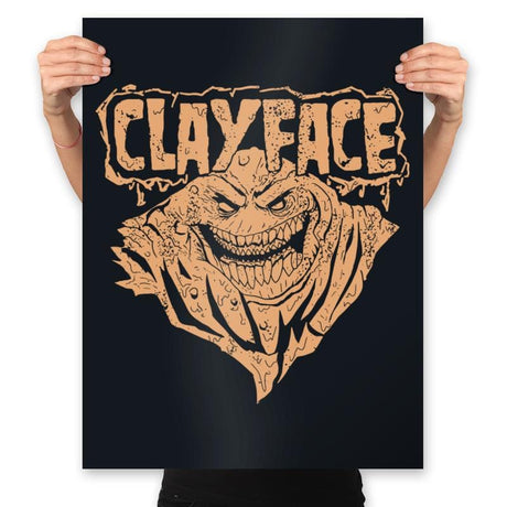 Heavy Metal Clay - Prints Posters RIPT Apparel 18x24 / Black