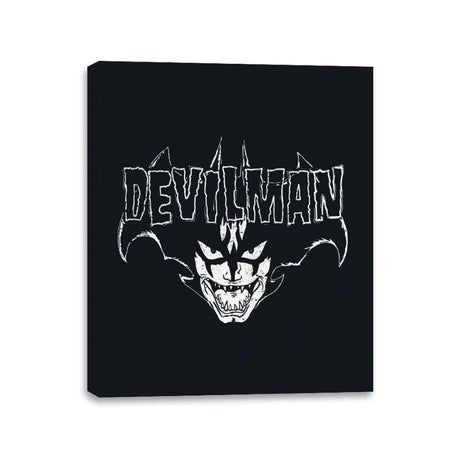 Heavy Metal Demon Man - Canvas Wraps Canvas Wraps RIPT Apparel 11x14 / Black