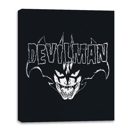 Heavy Metal Demon Man - Canvas Wraps Canvas Wraps RIPT Apparel 16x20 / Black