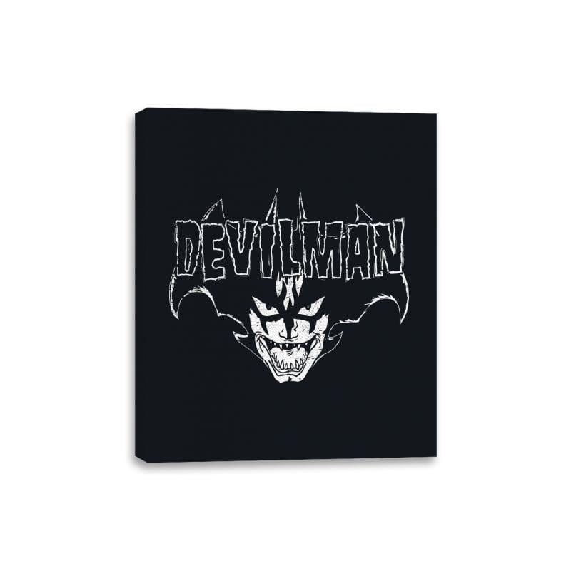 Heavy Metal Demon Man - Canvas Wraps Canvas Wraps RIPT Apparel 8x10 / Black