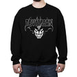 Heavy Metal Demon Man - Crew Neck Sweatshirt Crew Neck Sweatshirt RIPT Apparel Small / Black