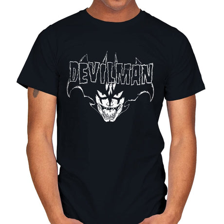 Heavy Metal Demon Man - Mens T-Shirts RIPT Apparel Small / Black