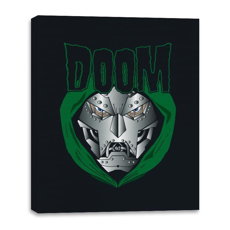 Heavy Metal Doom - Canvas Wraps Canvas Wraps RIPT Apparel 16x20 / Black