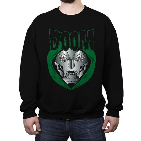 Heavy Metal Doom - Crew Neck Sweatshirt Crew Neck Sweatshirt RIPT Apparel Small / Black
