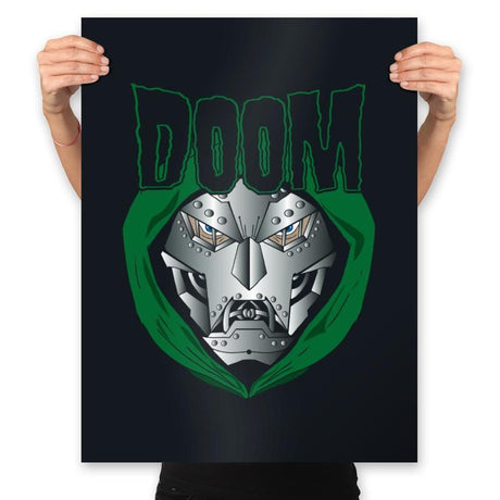 Heavy Metal Doom - Prints Posters RIPT Apparel 18x24 / Black