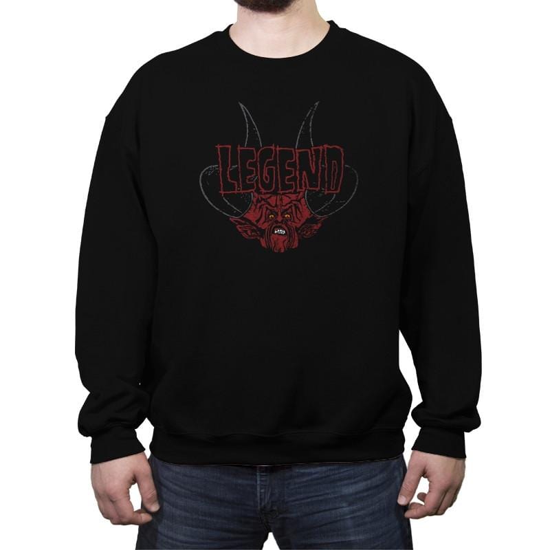 Heavy Metal Fantasy - Crew Neck Sweatshirt Crew Neck Sweatshirt RIPT Apparel Small / Black