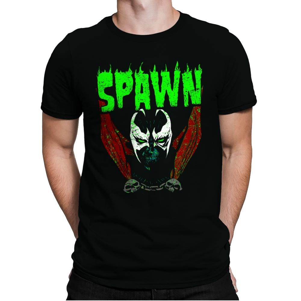Heavy Metal Fire - Mens Premium T-Shirts RIPT Apparel Small / Black