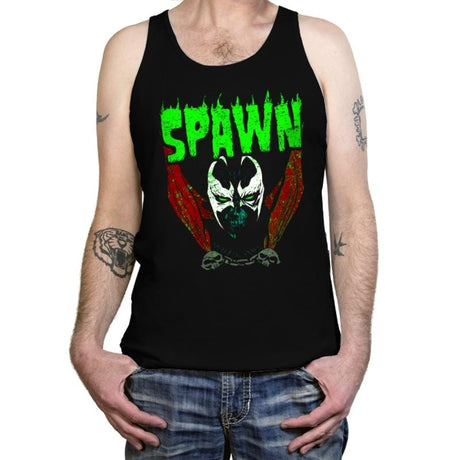 Heavy Metal Fire - Tanktop Tanktop RIPT Apparel X-Small / Black