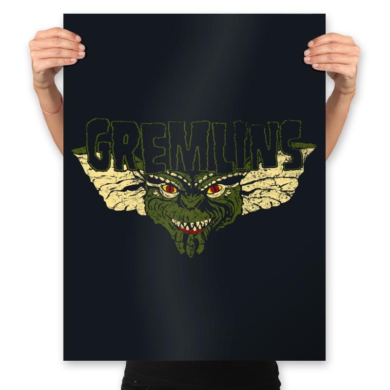Heavy Metal Gremlinz - Prints Posters RIPT Apparel 18x24 / Black