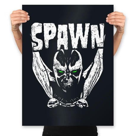 Heavy Metal Hell - Prints Posters RIPT Apparel 18x24 / Black