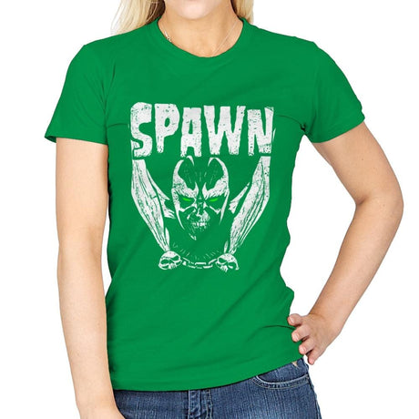Heavy Metal Hell - Womens T-Shirts RIPT Apparel Small / Irish Green