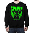 Heavy Metal Hellfire - Crew Neck Sweatshirt Crew Neck Sweatshirt RIPT Apparel Small / Black