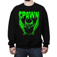 Heavy Metal Hellfire - Crew Neck Sweatshirt Crew Neck Sweatshirt RIPT Apparel Small / Black