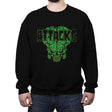 Heavy Metal Invasion - Crew Neck Sweatshirt Crew Neck Sweatshirt RIPT Apparel Small / Black