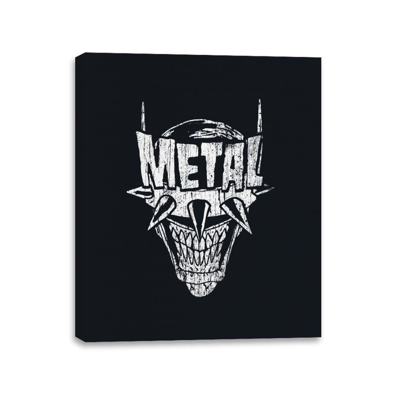 Heavy Metal Laughing-Bat - Anytime - Canvas Wraps Canvas Wraps RIPT Apparel 11x14 / Black