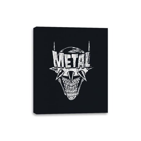 Heavy Metal Laughing-Bat - Anytime - Canvas Wraps Canvas Wraps RIPT Apparel 8x10 / Black
