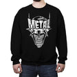 Heavy Metal Laughing-Bat - Anytime - Crew Neck Sweatshirt Crew Neck Sweatshirt RIPT Apparel Small / Black
