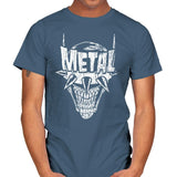 Heavy Metal Laughing-Bat - Anytime - Mens T-Shirts RIPT Apparel Small / Indigo Blue